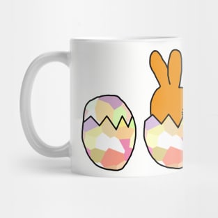 Funny Animals Eggs Easter Bunny and Baby Chick Mug